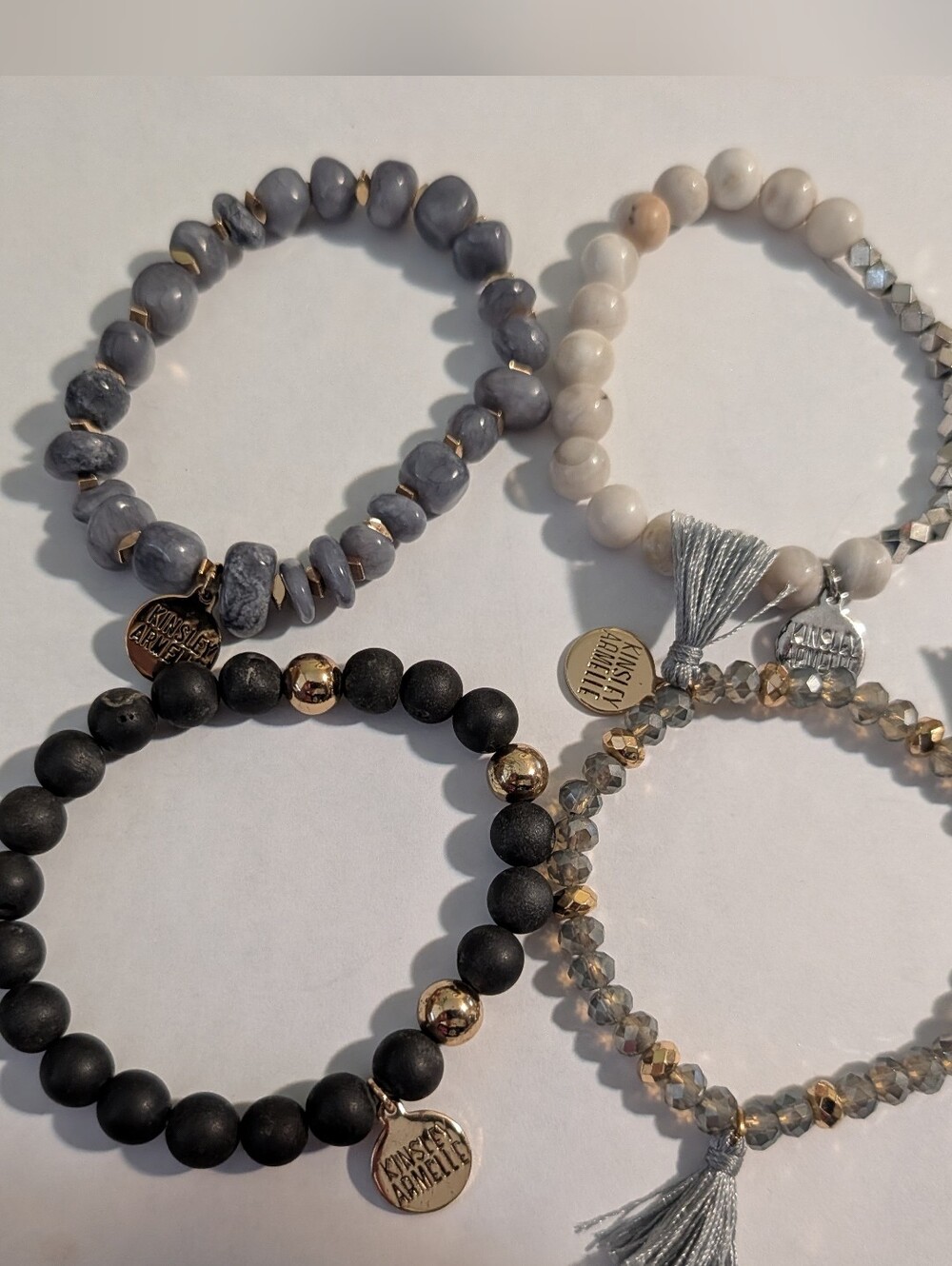 Kinsley Armelle Set of 4 Beaded Stacking Stretch Bracelets ✨